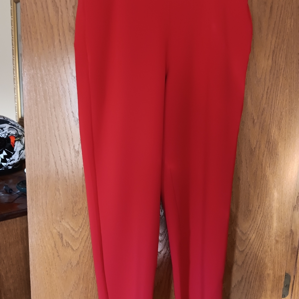 SPANX Air Essentials Spanx Red Petite XL Pull-On Dress Pants